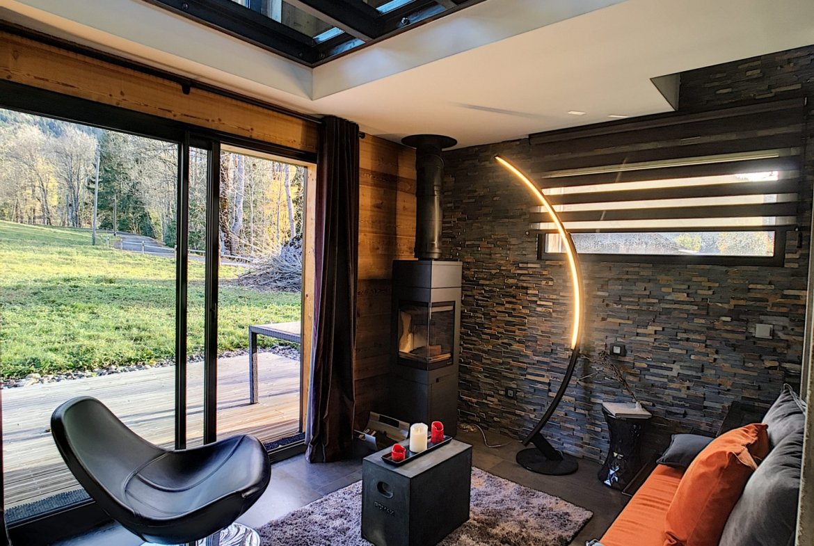 Contemporary chalet for rent for the season in Megève, Cassioz. - Photo 4