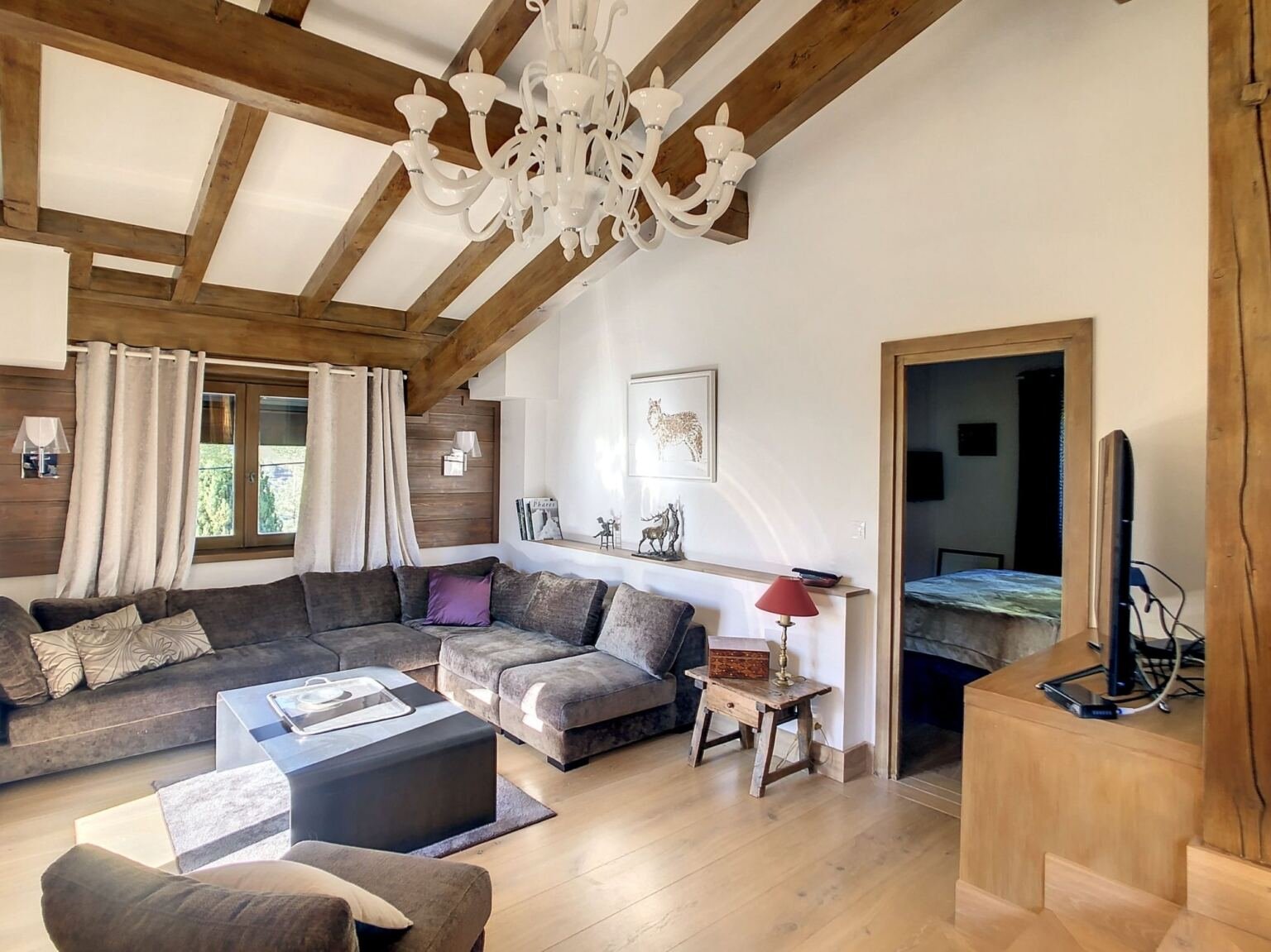 Grand duplex à louer Rochebrune Megève — photo 1