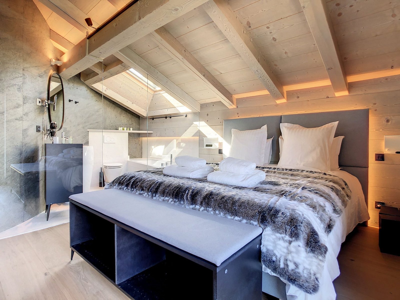 Brand-new chalet for rent in Combloux. – Photo 14 Brand-new chalet for rent in Combloux. - Photo 14