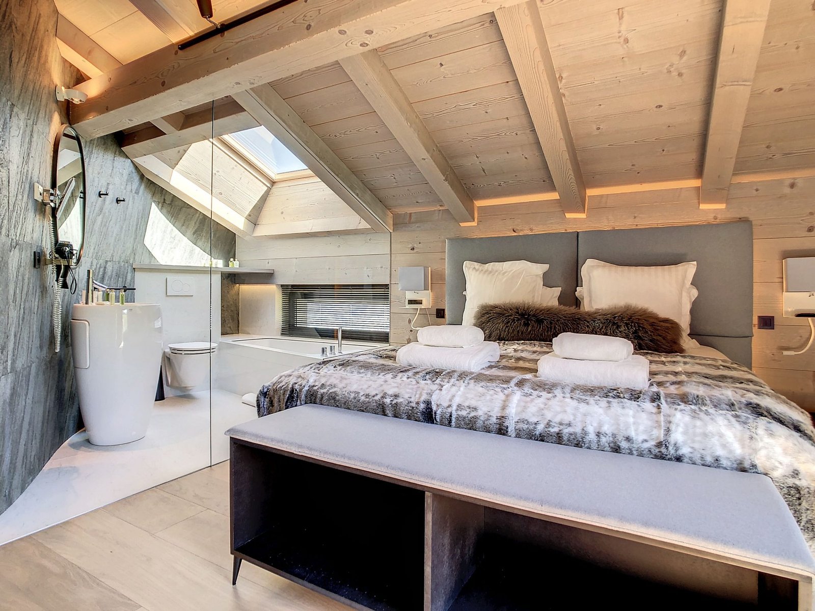 Brand-new chalet for rent in Combloux. – Photo 15 Brand-new chalet for rent in Combloux. - Photo 15
