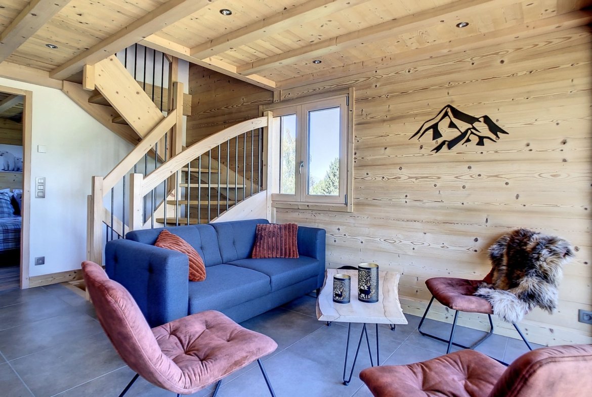 Brand-new chalet for rent in Combloux with an exceptional view. - Photo 5