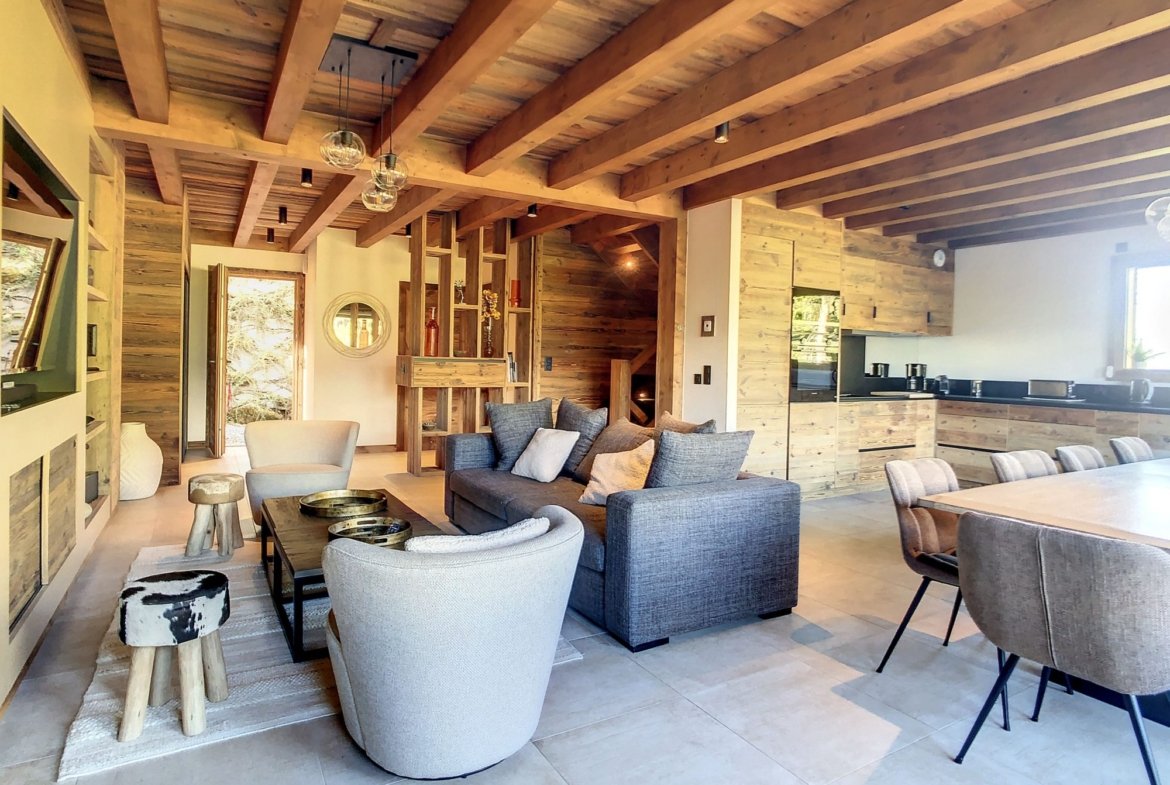 Brand-new half-chalet for rent in Combloux, facing Mont Blanc. - Photo 3