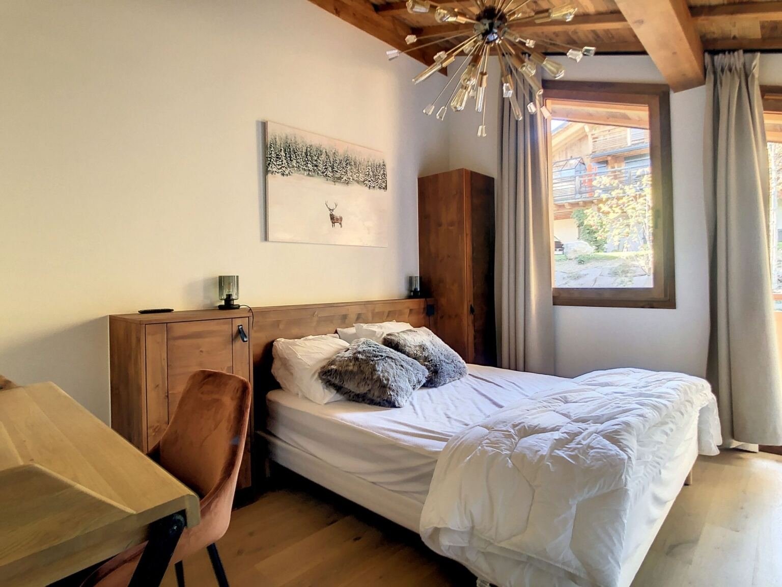 Brand-new half-chalet for rent in Combloux, facing Mont Blanc. - Photo 12