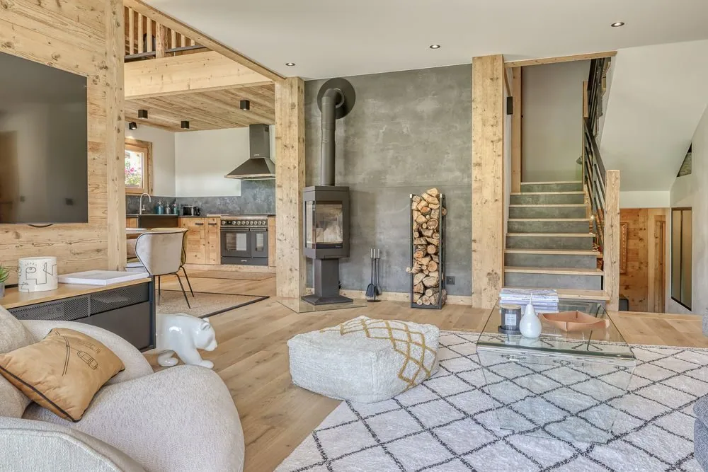 Brand-new chalet for rent in Praz-sur-Arly, at the foot of the Espace Diamant slopes. - Photo 2