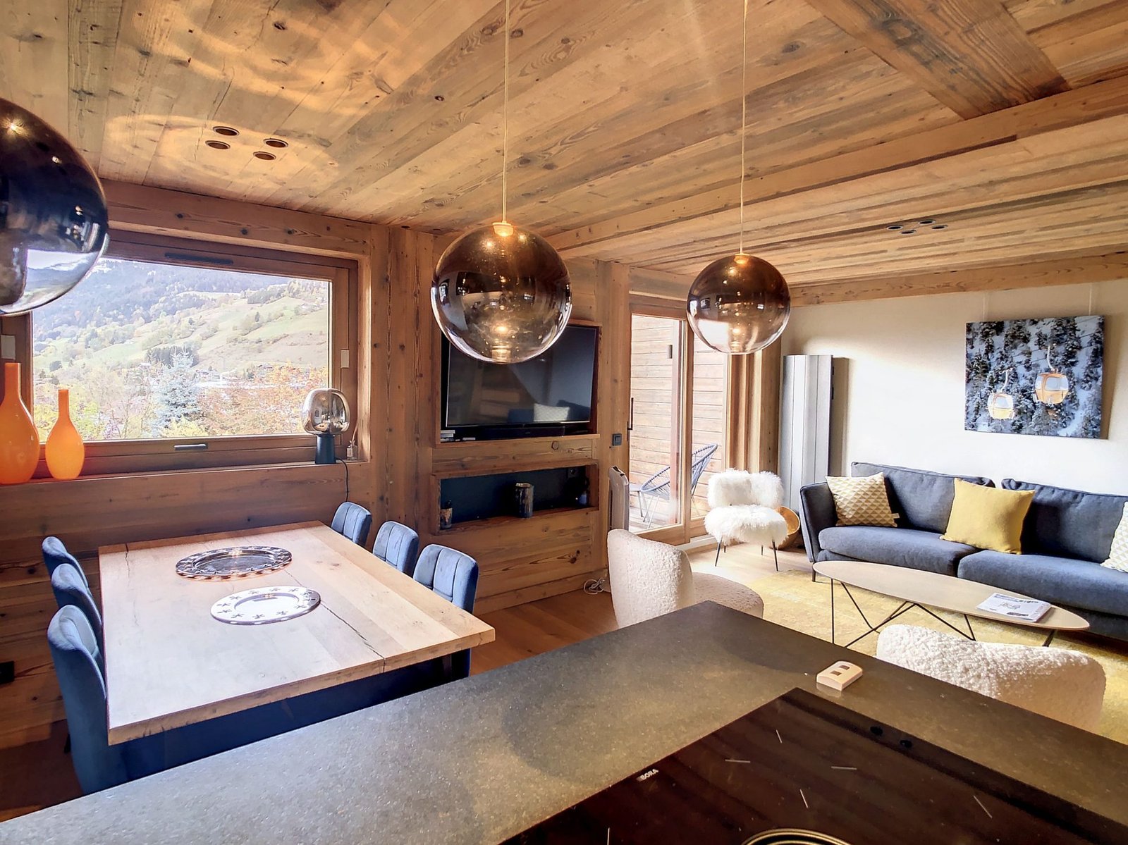 Appartement duplex vue centre Megeve – Ref LA2784 – photo 1 Appartement duplex avec vue à louer centre de Megève — photo 1