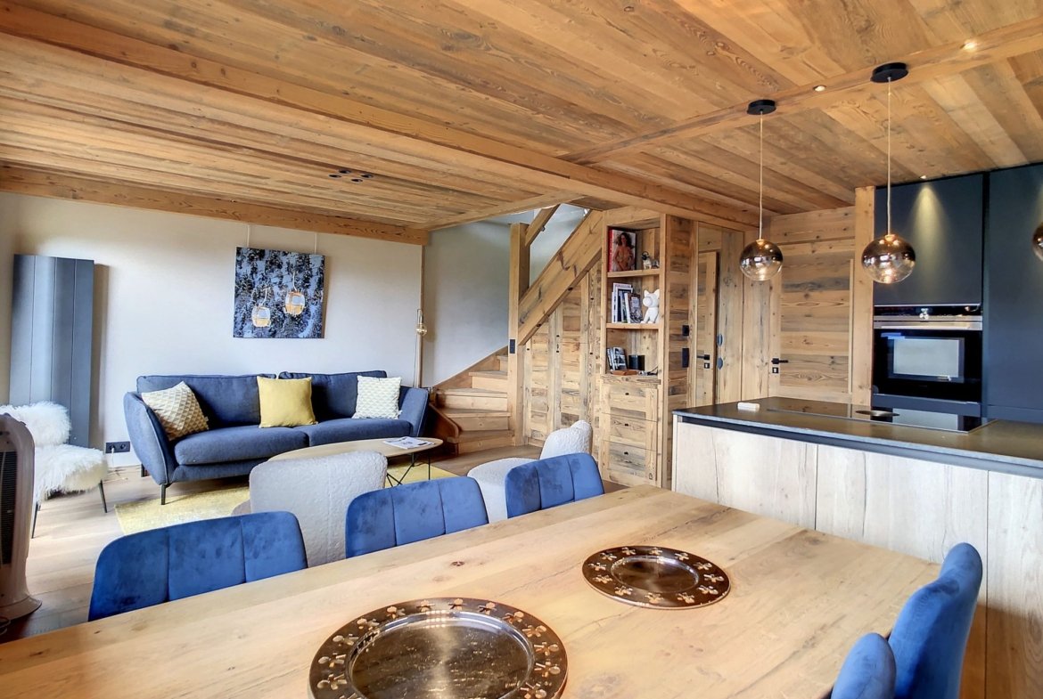 Appartement duplex avec vue à louer centre de Megève — photo 3
