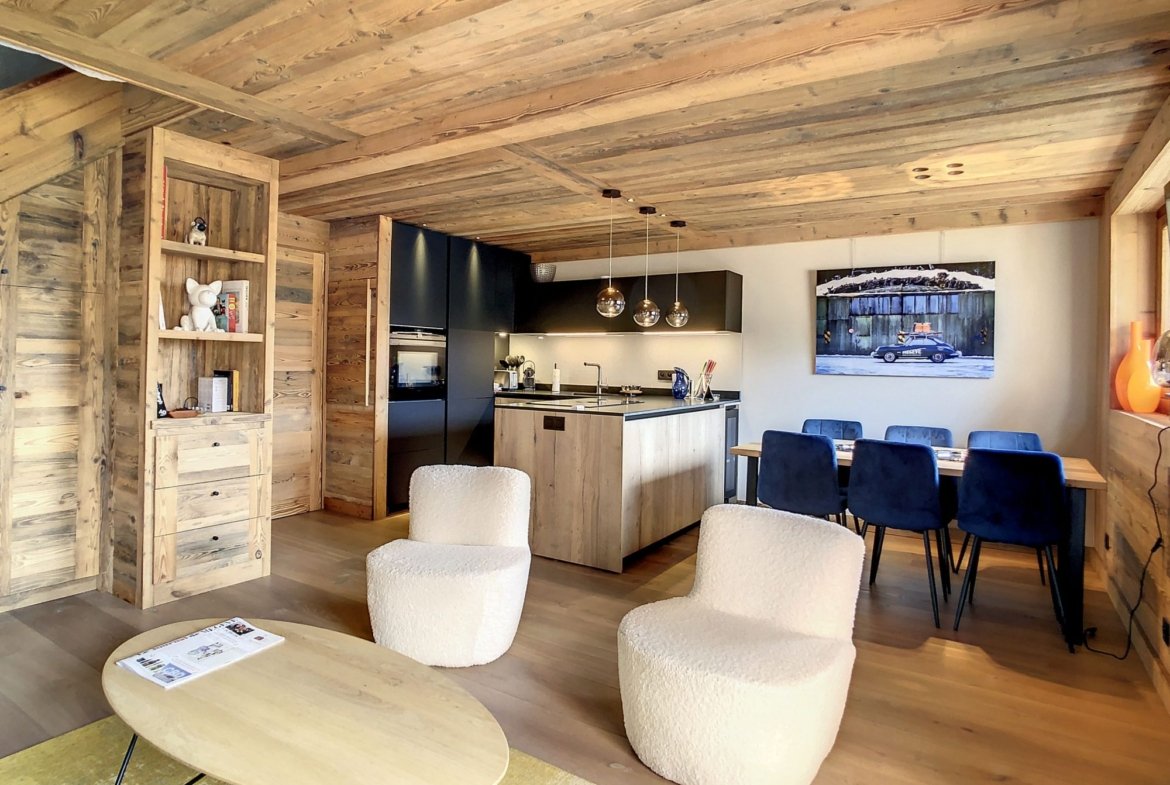Appartement duplex avec vue à louer centre de Megève — photo 4