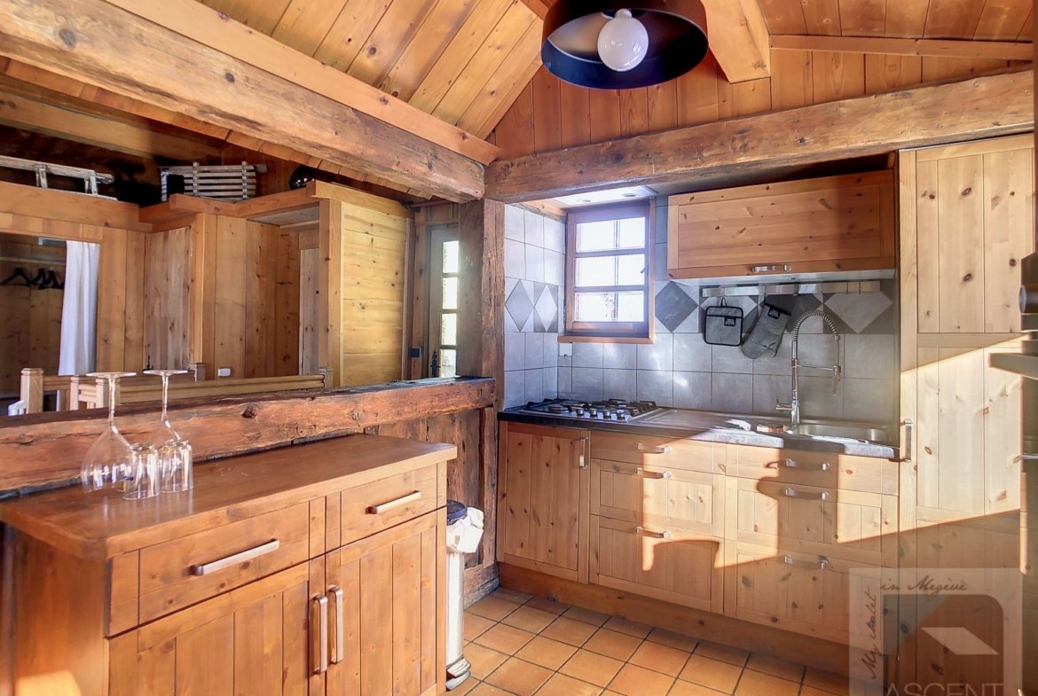 Savoyard mazot for rent in Megève, at Mont d'Arbois. - Photo 2