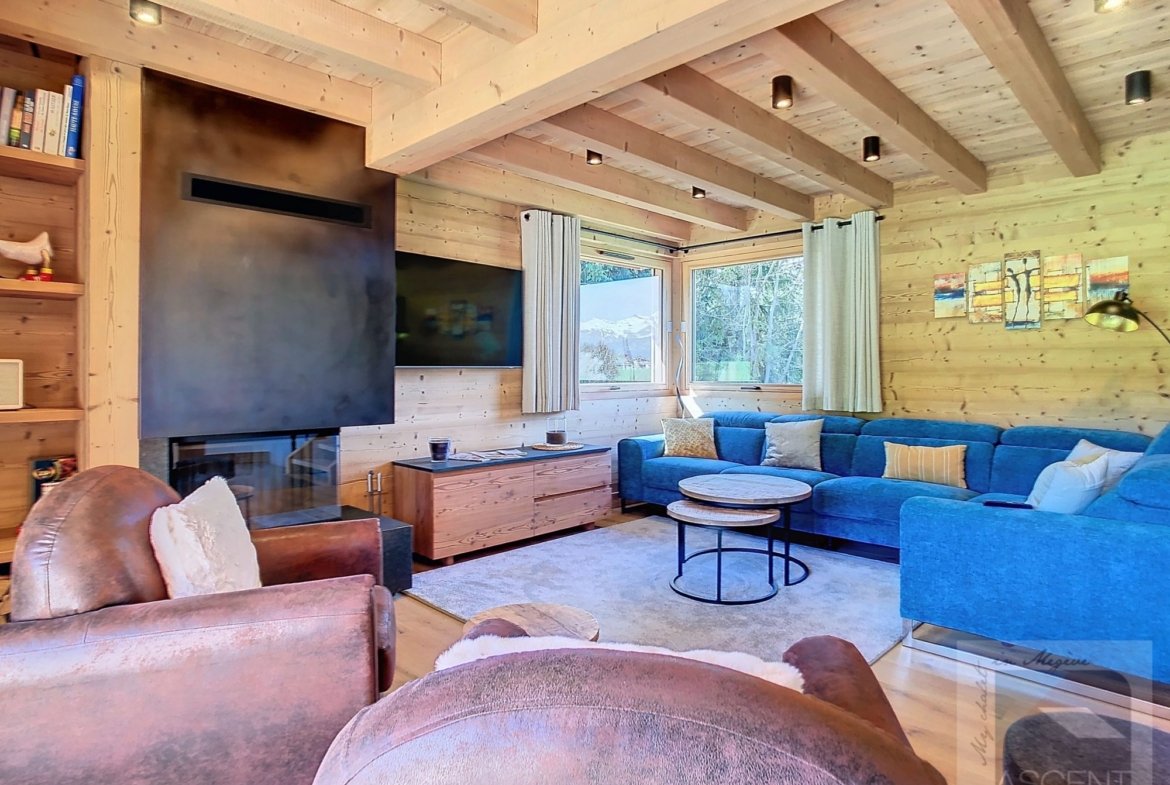 Brand-new chalet for rent near the Princesse cable car and the centre of Combloux. - Photo 2