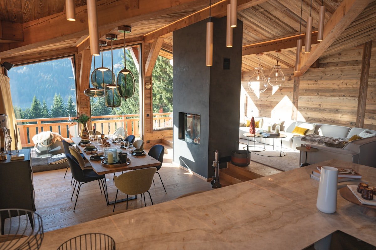Chalet cosy avec cheminée