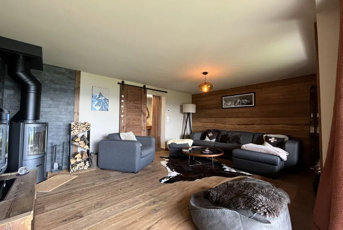Duplex Le Perret / Horizon Mont-Blanc à Cordon — photo 12