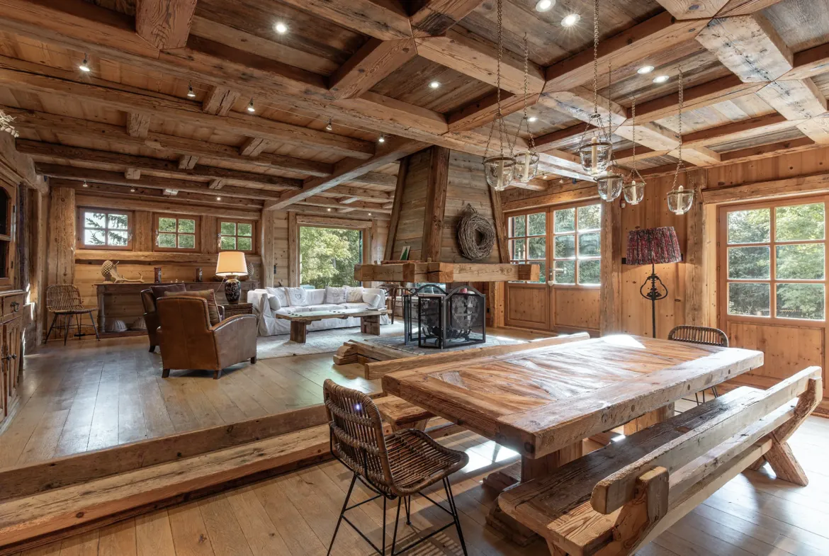 Salle à manger — Chalet Jaillet, location saisonnière à Megève