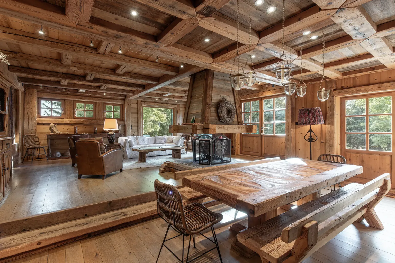 Salle à manger — Chalet Jaillet, location saisonnière à Megève