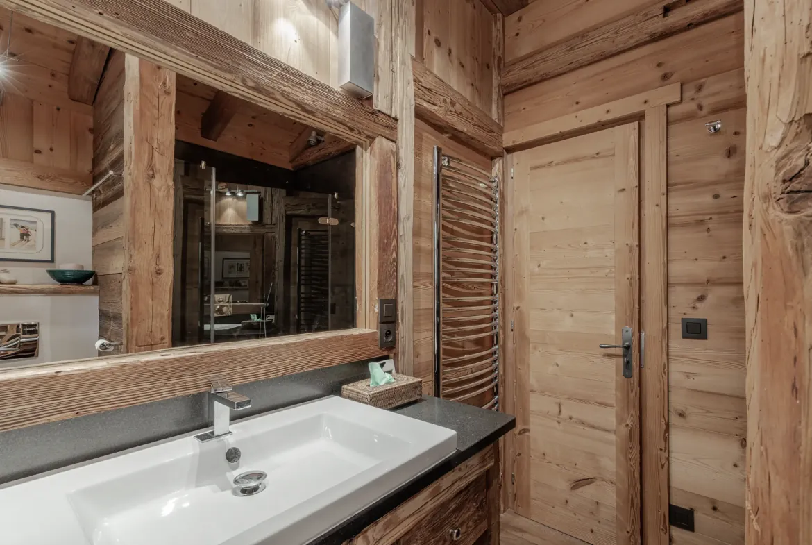 Salle de bain — Chalet Jaillet, location saisonnière à Megève