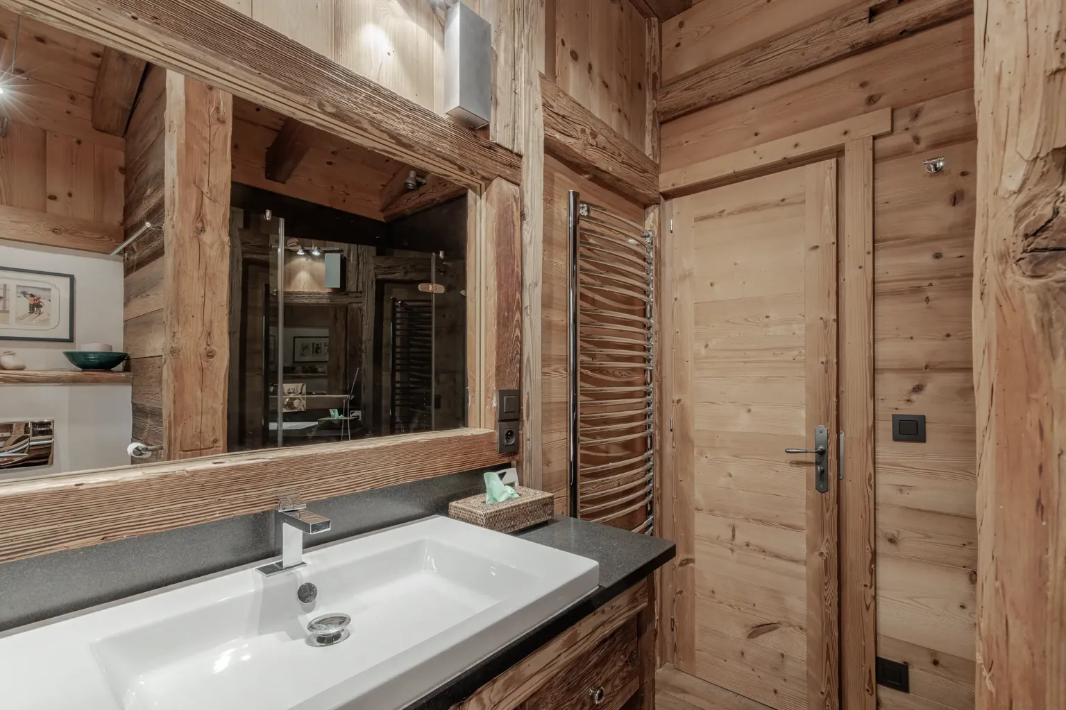 Salle de bain — Chalet Jaillet, location saisonnière à Megève