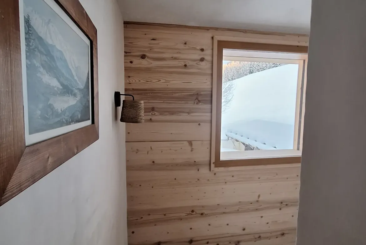 Chalet Le Stevaly, Megève — Escalier et bardage bois