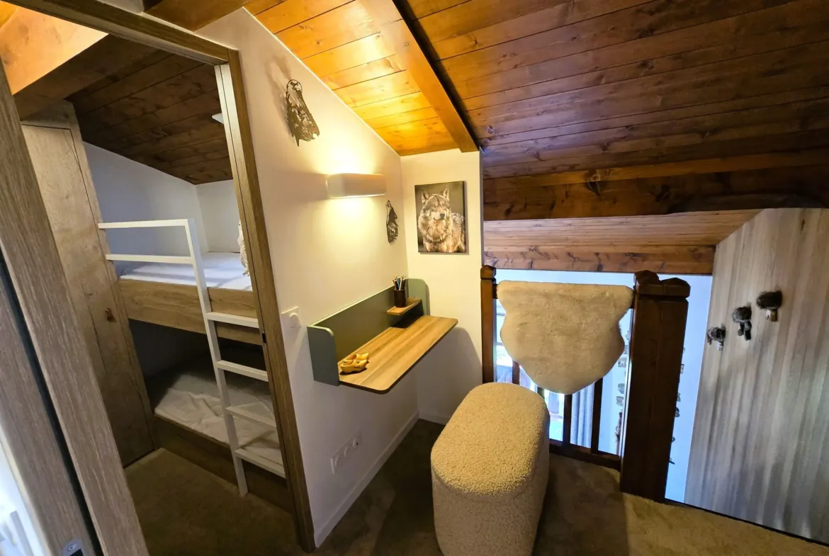 Le Refuge du Buet, Megève — Coin montagne avec lits superposés