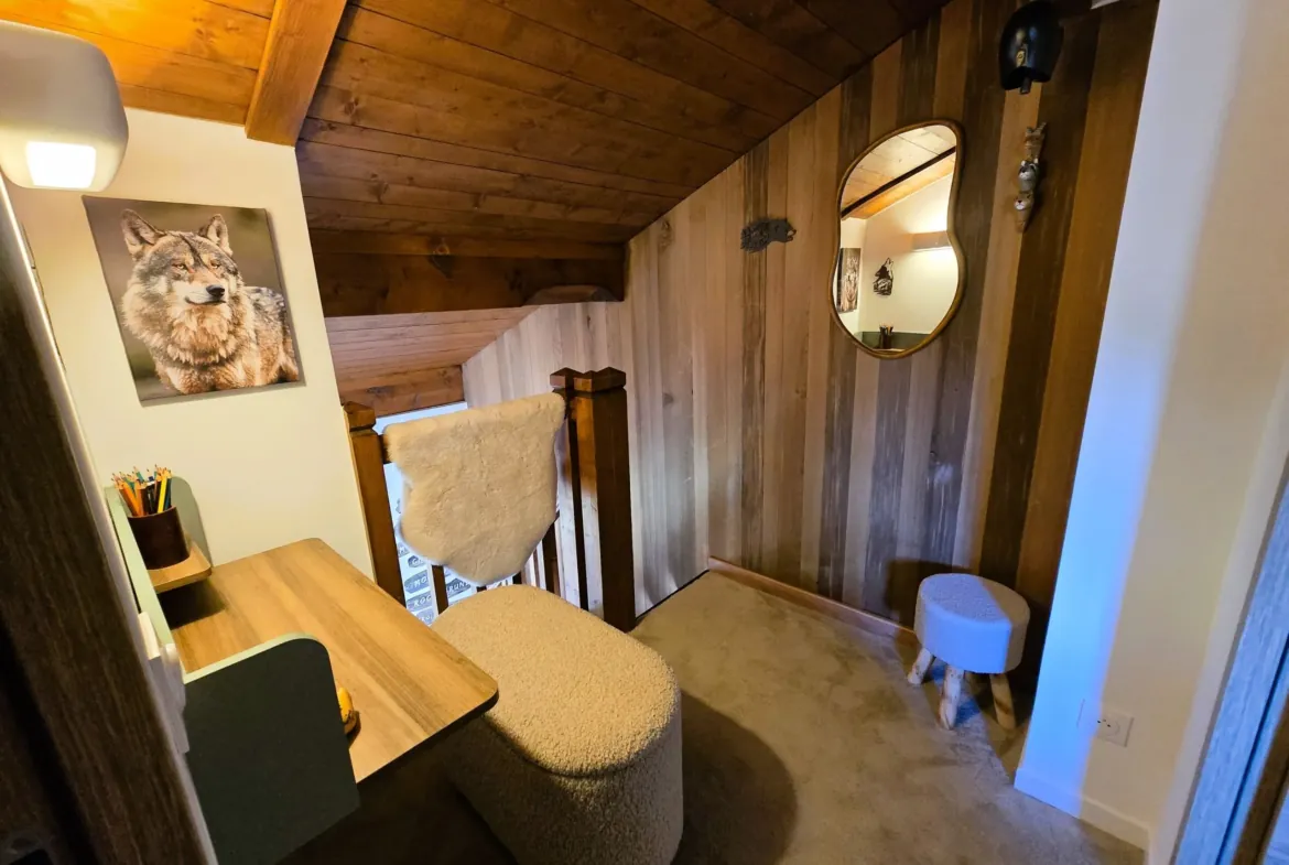Le Refuge du Buet, Megève — Espace bureau du coin montagne