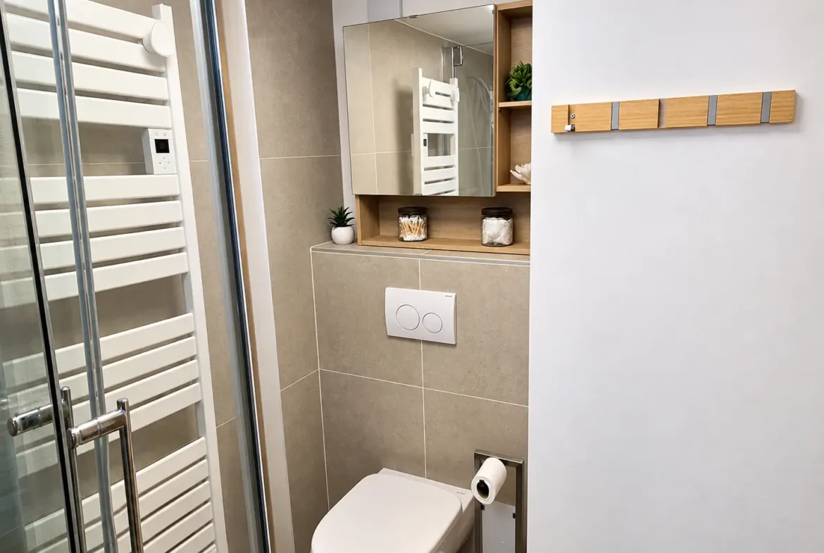 Le Refuge du Buet, Megève — Toilettes et sèche-serviettes