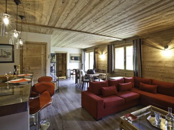 Salon — Appartement 1864, location saisonnière à Megève