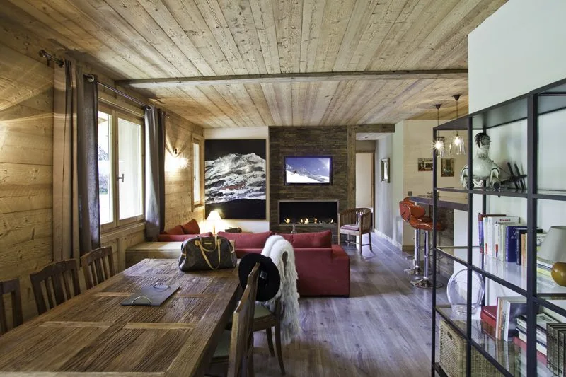 Salle à manger — Appartement 1864, location saisonnière à Megève
