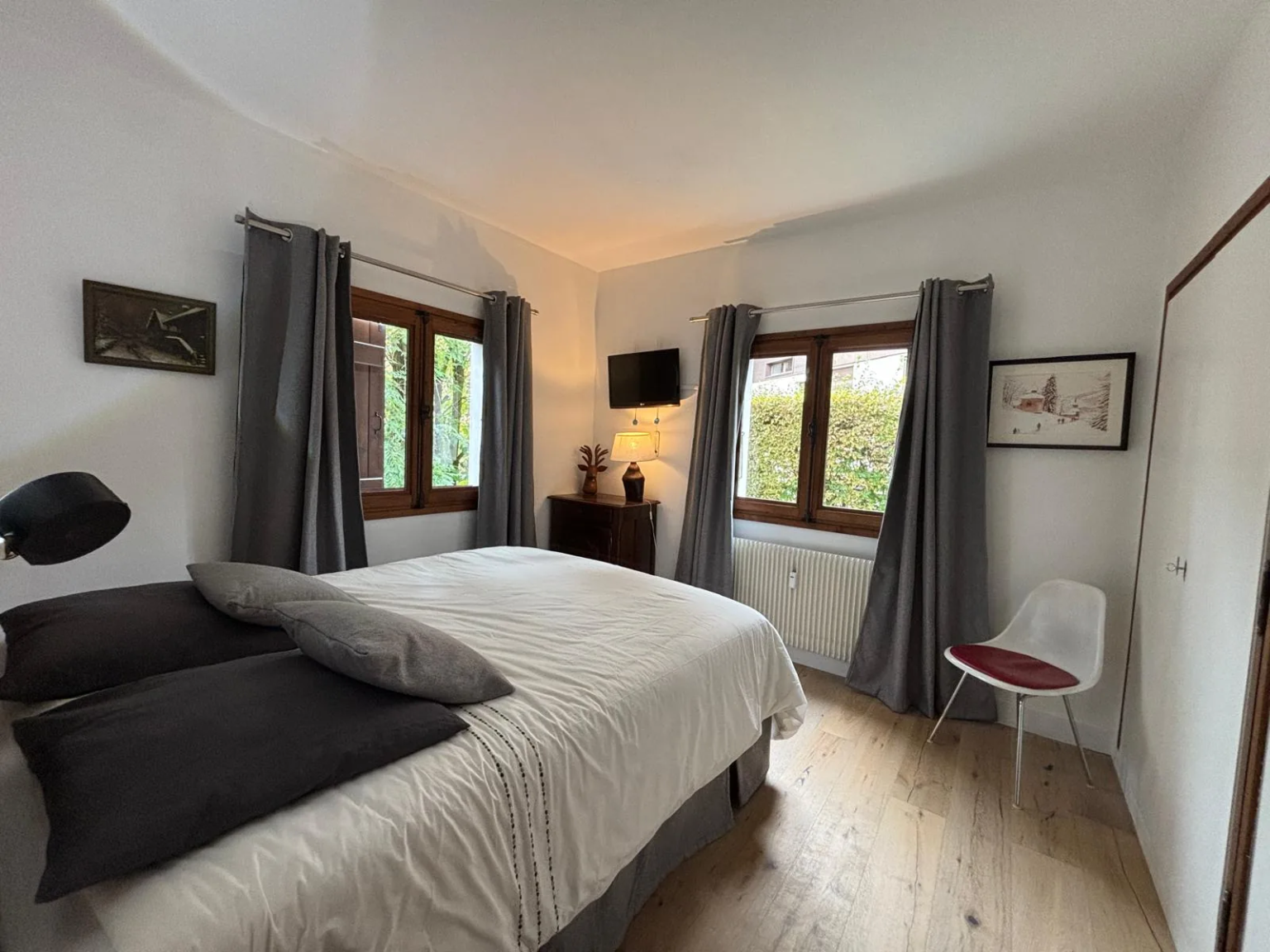 Seconde chambre double — Appt Sancta Maria, location saisonnière à Megève