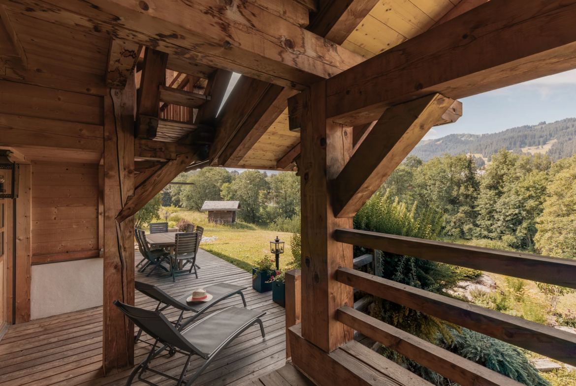 Jardin — Chalet Mandarine, location saisonnière à Megève