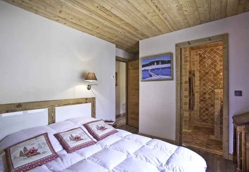 Chambre double — Appartement 1864, location saisonnière à Megève