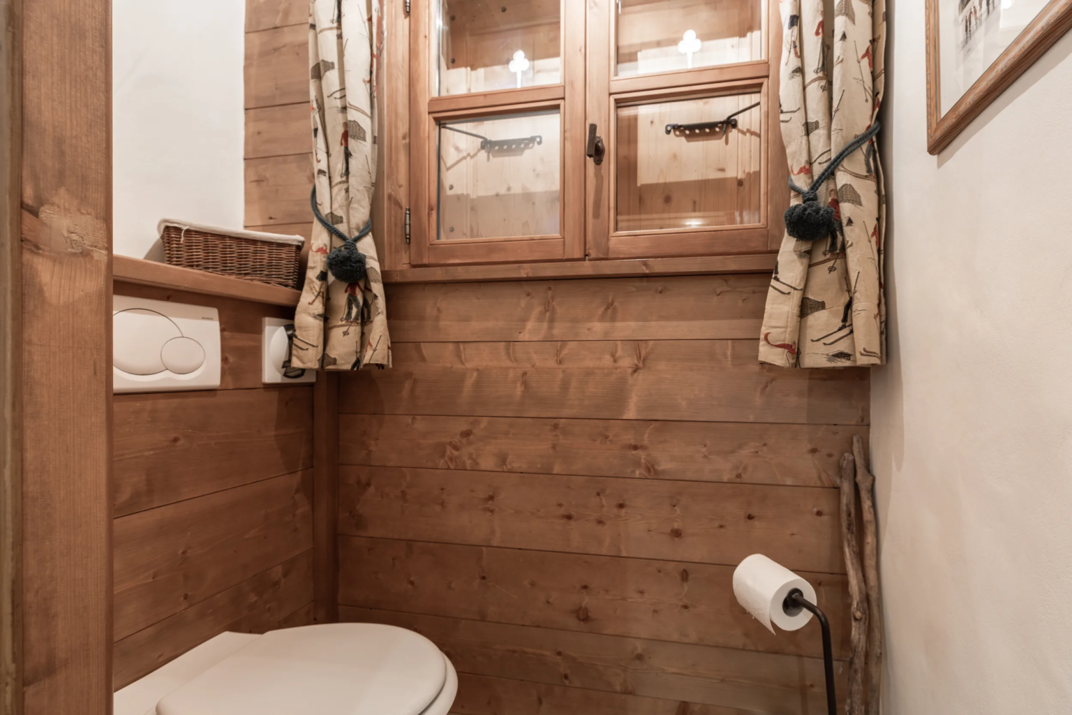 Toilettes — Chalet Mandarine, location saisonnière à Megève