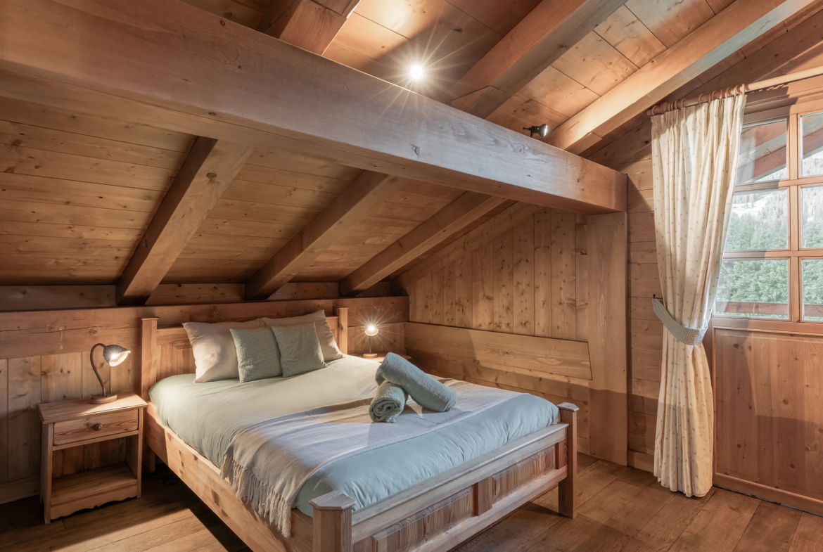 Chambre 2 — Chalet Mandarine, location saisonnière à Megève