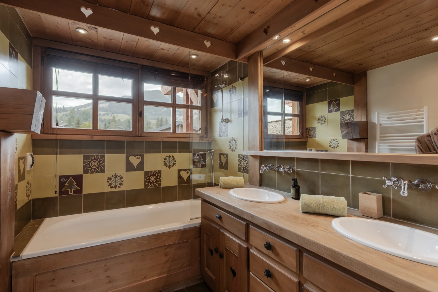 Salle de bain — Chalet Mandarine, location saisonnière à Megève