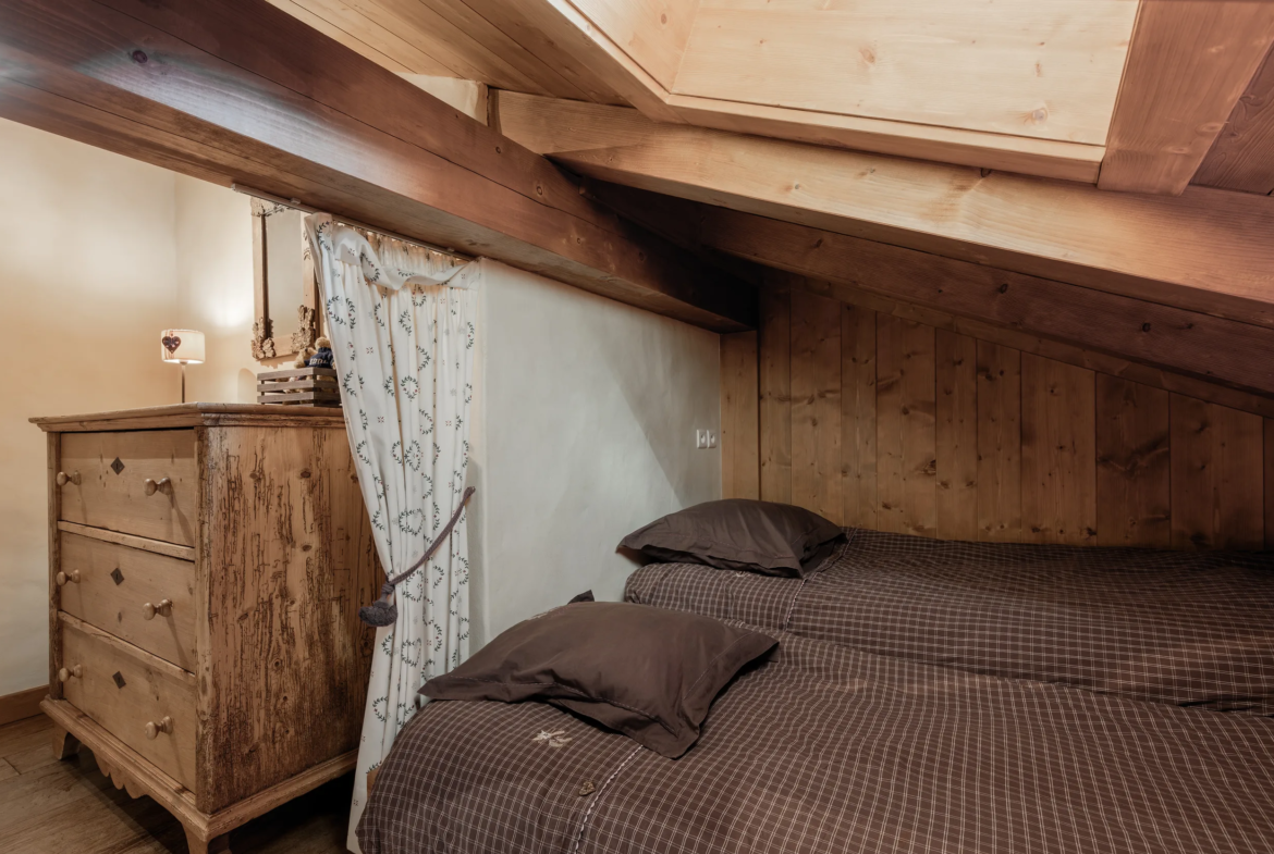 Chambre 3 — Chalet Mandarine, location saisonnière à Megève