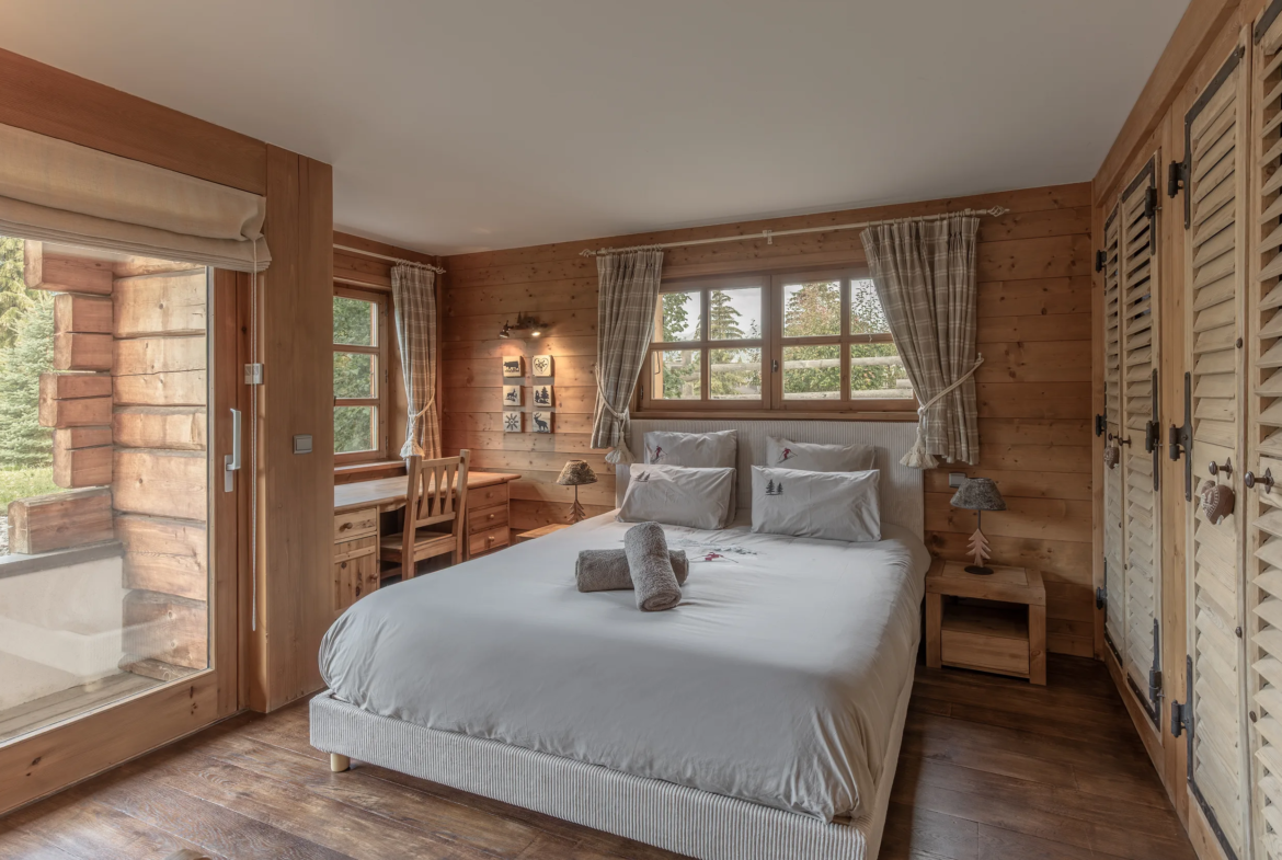 Chambre 5 — Chalet Mandarine, location saisonnière à Megève