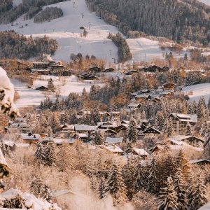 Village de Megève au coeur des montagnes