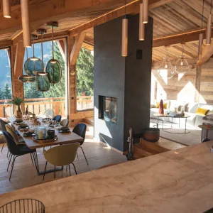 Chalet cosy avec cheminée
